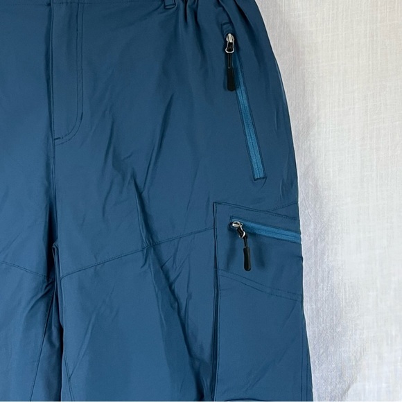 NWT Pudolla Mens Shorts Sz L Quick Dry Lightweight Navy Blue NEW cargo 726 - Picture 7 of 7